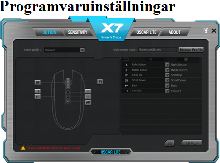 Programvaruinställningar