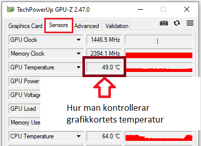 Hur man kontrollerar grafikkortets temperatur