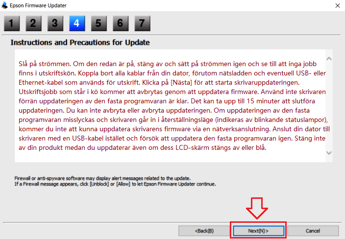 Programvara för uppdatering av firmware