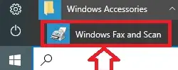 Windows Faxa och skanna