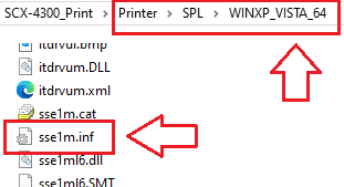 Leta upp filen sse1m.inf